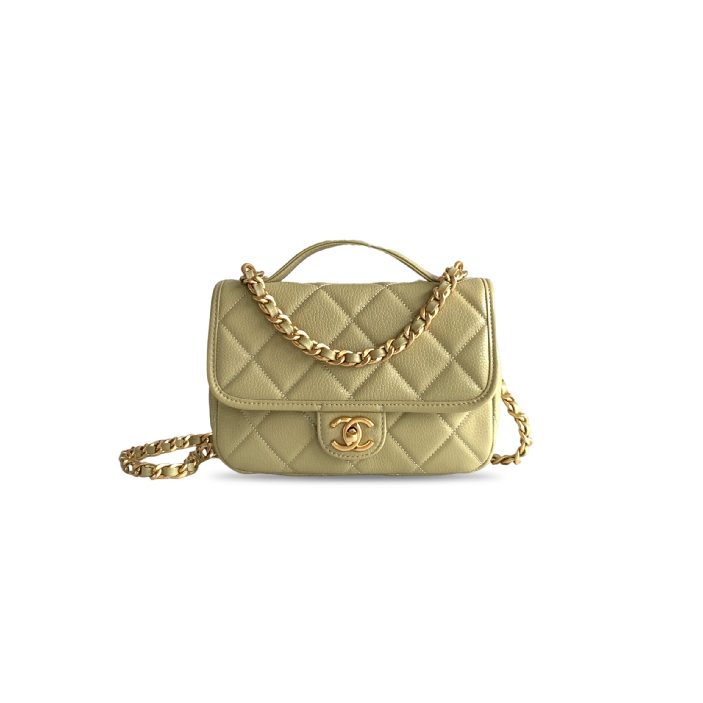 CHANEL MASTER GRAINED SHINY CALFSKIN & GOLD-TONE METAL BACKPACK AP5347 (24*18*6cm)